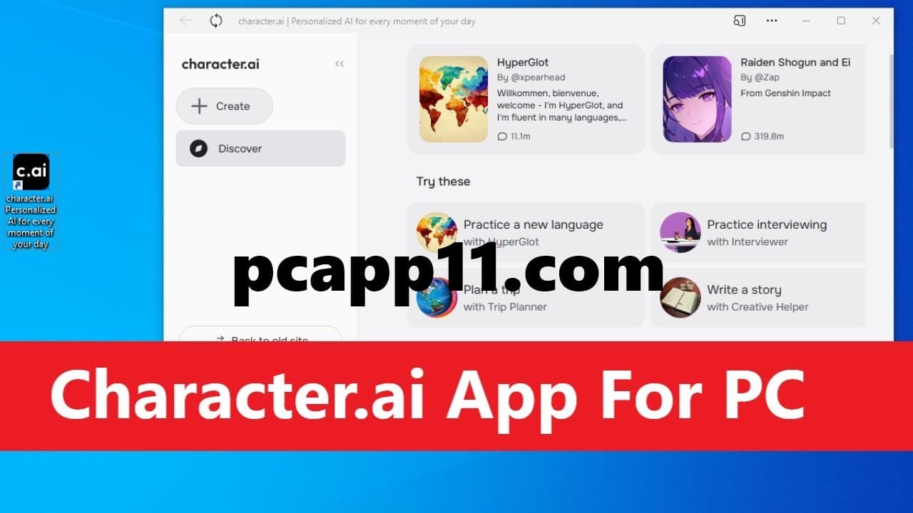 Character AI App Download PC